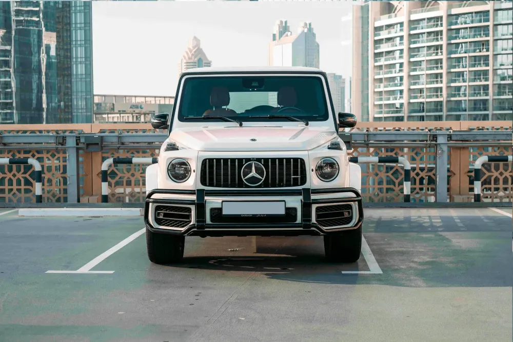 Rent the Mercedes-Benz G63 (White) in Dubai