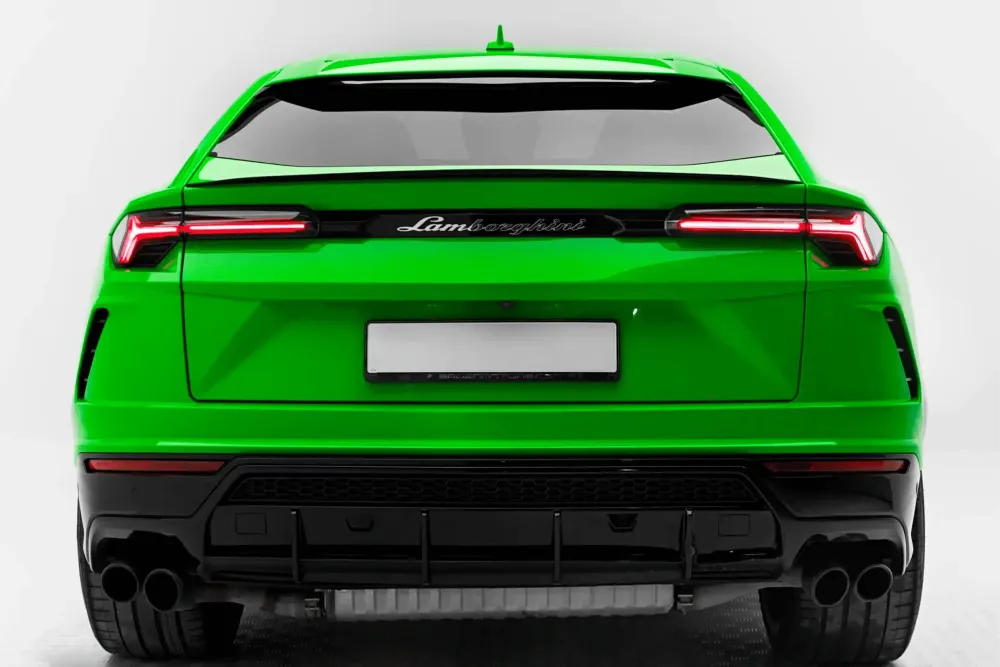 Green Lamborghini Urus in Dubai