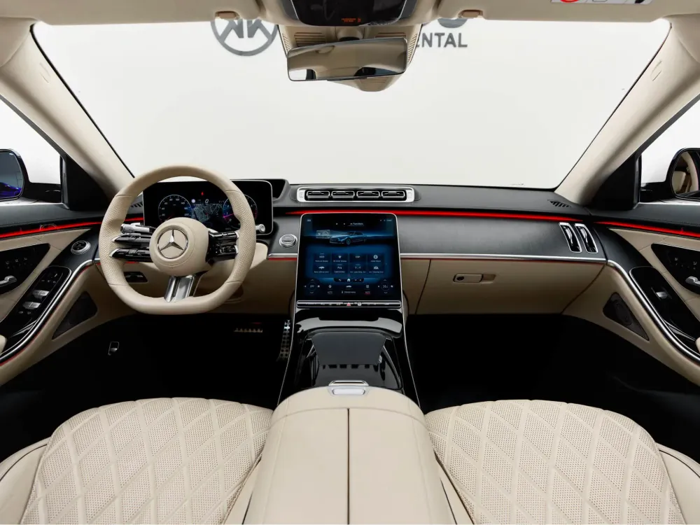 Mercedes-Benz S500 White on Rent in Dubai