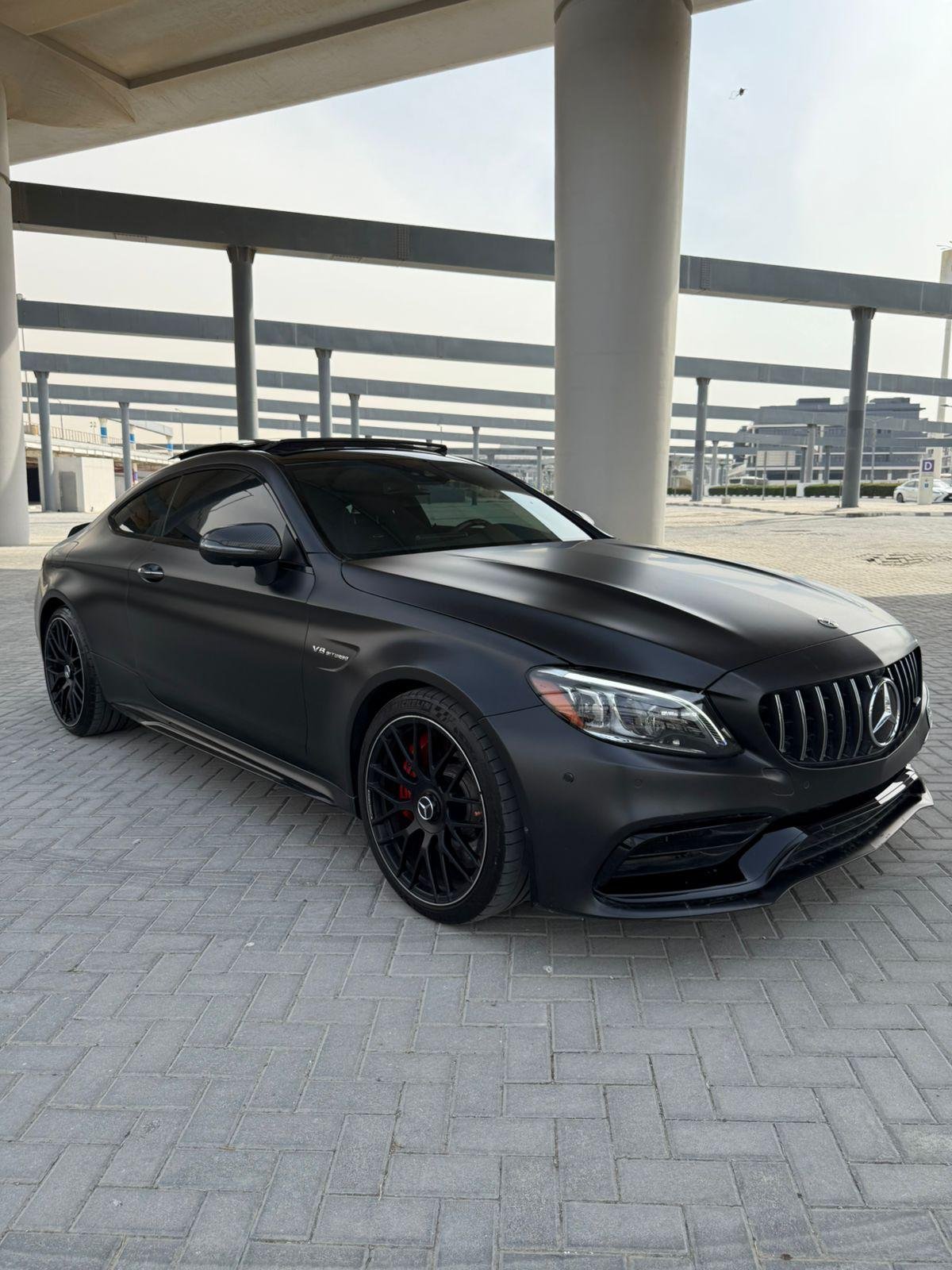 Rent Mercedes AMG C63 Black in Dubai